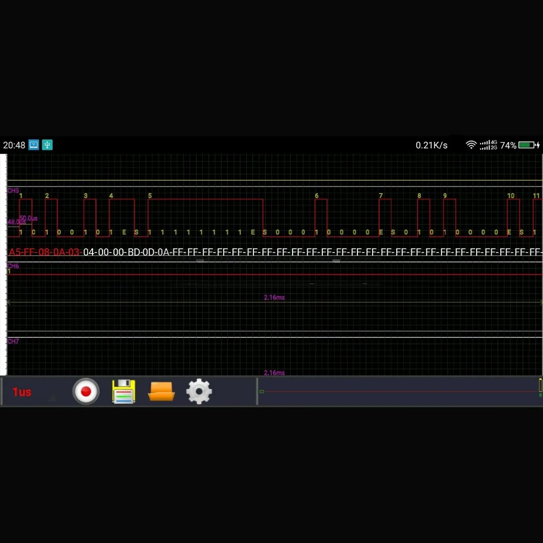 Осциллограф TWF102 для Android цифровой осциллограф с частотой 10 кГц и 13 портами