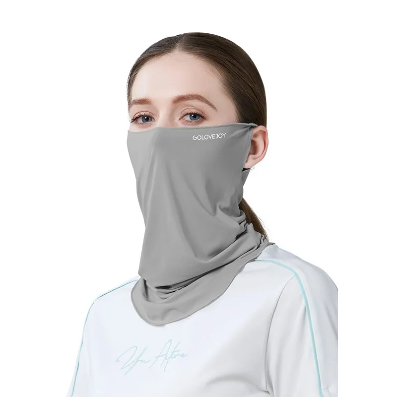 

Sun Mask Female Neck Protection Sun Protection UV Protection Viscose Fiber Cold Feeling Hanging Ear Face Covering Mask Male