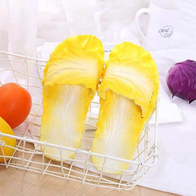 Модные Тапочки для ванной на плоской подошве пляжная обувь Летние креативные