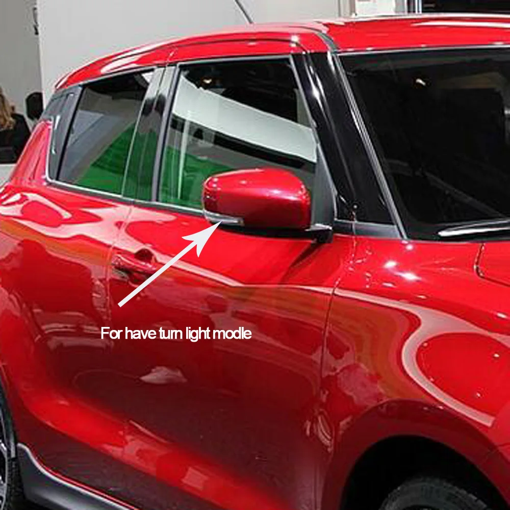 Для Suzuki Swift 2017 2018 2019 ABS Chrome Накладка на зеркало заднего вида автомобиля отделка