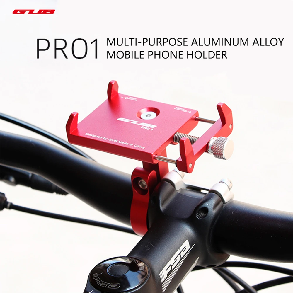 gub bicycle phone holder aluminum alloy universal scooter road mountain electric bike handlebar mount stand for smartphone gps free global shipping