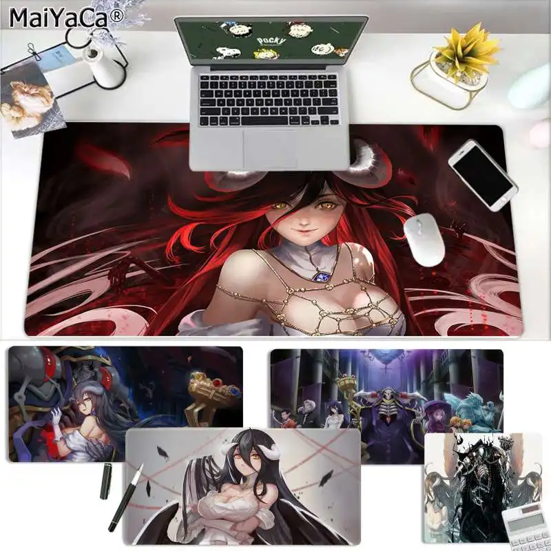 Персонаж Аниме MaiYaCa уникальный Настольный коврик для мыши Albedo Nazarick бесплатная