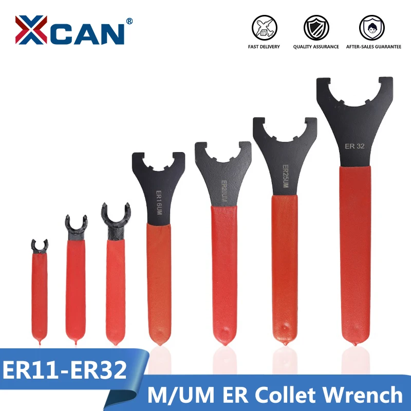 XCAN м/UM вида ER хомутик пружина гаечный ключ 1 шт. ER11/ER16/ER20/ER25/ER32 CNC фрезерного