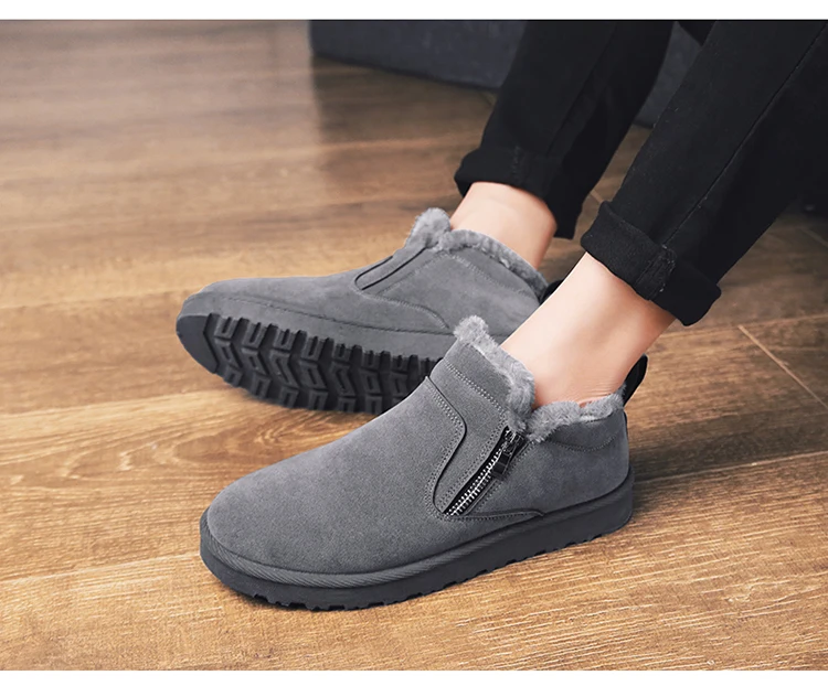 Bota Masculina/Новое поступление года; мужские ботинки на меху; теплая зимняя мужская рабочая обувь; модная обувь на резиновой подошве; размеры 39-45