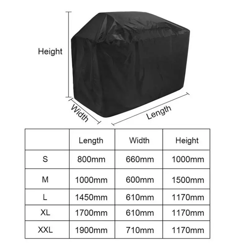 barbecue grill cover rain protective waterproof heavy bbq gas dust weather resistant anti uv electric charcoal outdoor garden free global shipping