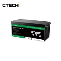 ctechi rechargeable lifepo4 battery pack 12v 100ah 100a solar energy
