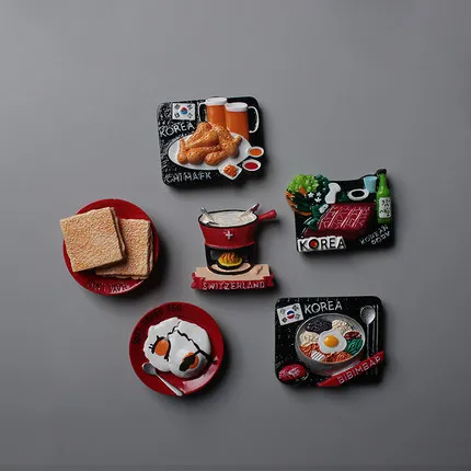 

Japan Food fridge magnets refrigerator paste egg bread hamburger home decoration