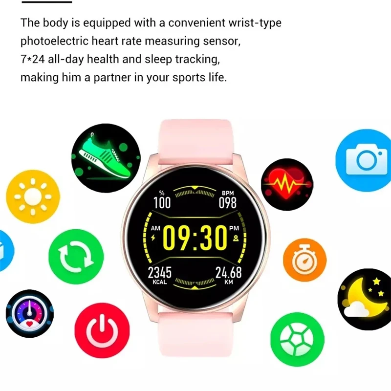 LIGE 2021 New Smart Watch Women Full Touch Screen Sport Fitness Watch IP67 Waterproof Bluetooth For Android ios smart watch Men