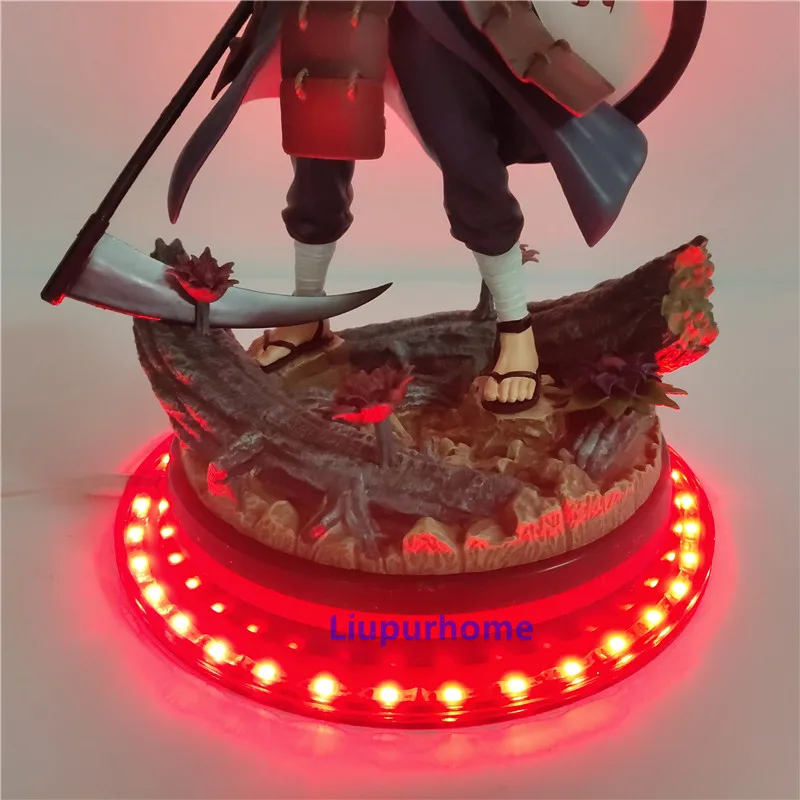 

Naruto Uchiha Madara Statue LED Night Light USB Round Base Anime Naruto Light Decorative LED Table Lamp for Home Decor Gifts MY