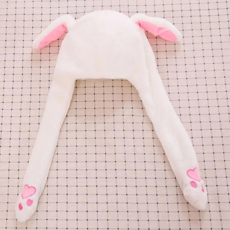 Funny Hat Baby Kids Lighting Hat Cute Rabbit Ears Plush Ears Can Move Cap Children Shine Winter Warm Party Hat