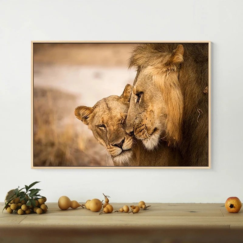 Картина на холсте с изображением природы сына льва пейзажа настенные постеры