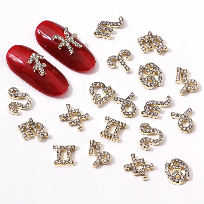 10 шт. астрологические созвездия искусственные ногти 12 звездных знаков (весы Лев