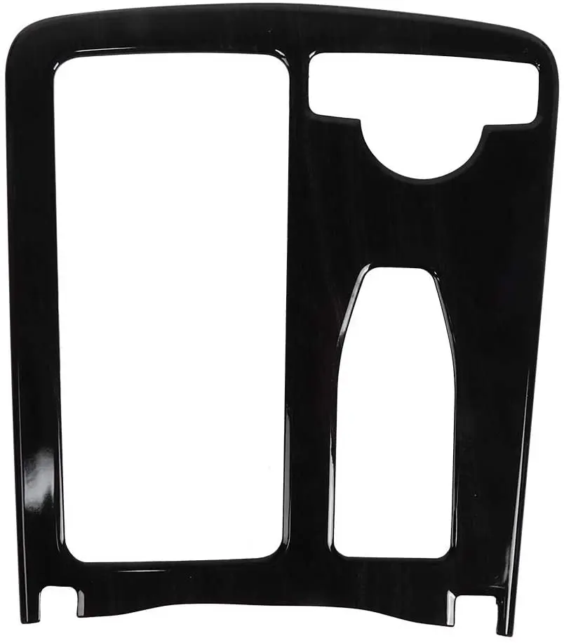

For Mercedes-Benz C-Class W204 08-13 ABS black wood grain car center console water cup holder frame cover trim strip (RHD)