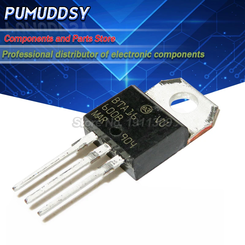 

10PCS BTA16-600B BTA16-600 BTA16 Triacs 16 Amp 600 Volt TO-220 new IC