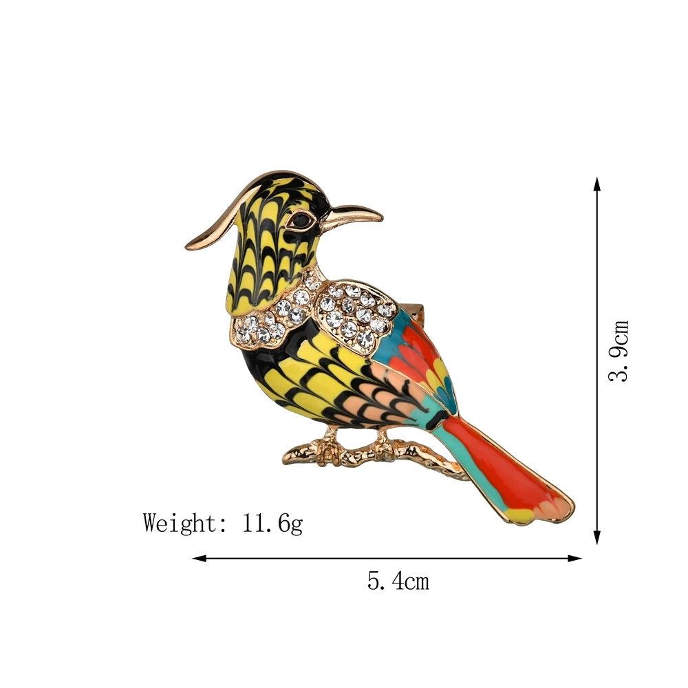 2019 New Toucan Bird Brooches Colorful Enamel Rhinestone Crystal For Women Trend Pelican Brooch Pins Jewelry Accessory | Украшения и