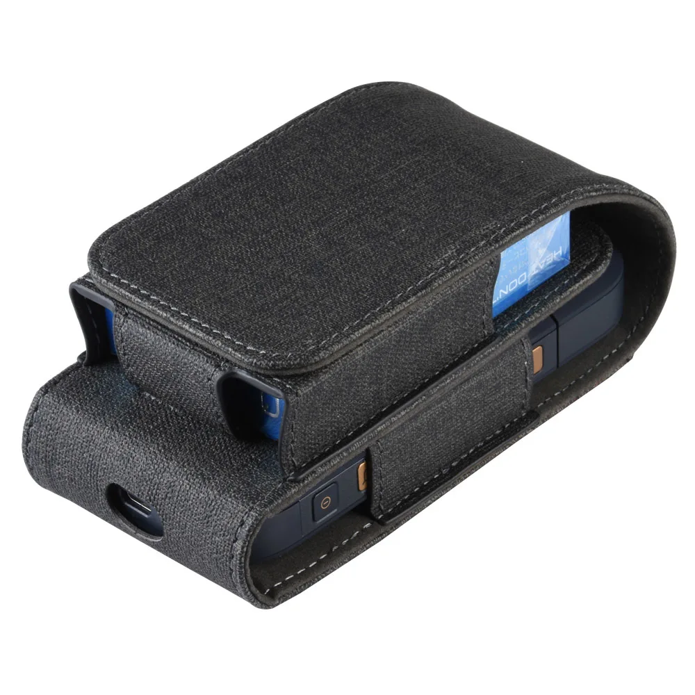 Флип чехол из искусственной кожи для IQOS универсальный 2 4 Plus черный синий