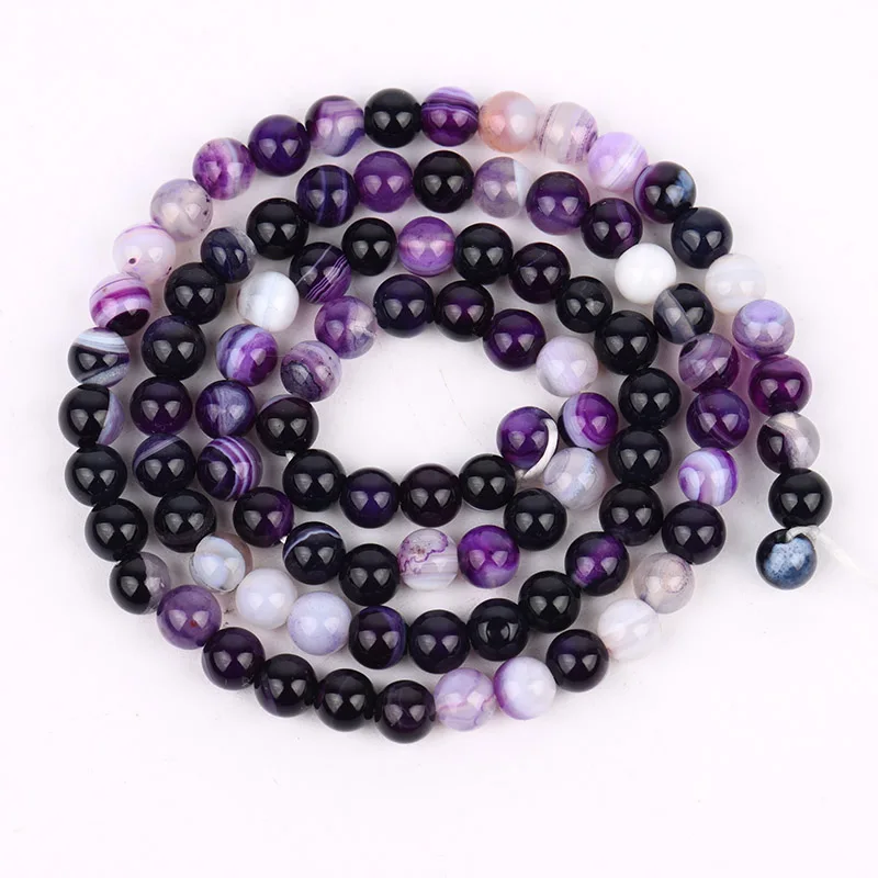 Wholesale 6mm 8mm 10mm 12mm Assorted Natural Stone Round Loose Strand Beads For DIY Necklace Bracelet Jewelry Making