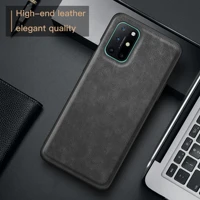 case one plus 8t luxury vintage leather skin capa with slot phone cover for one plus 8t anti drop case