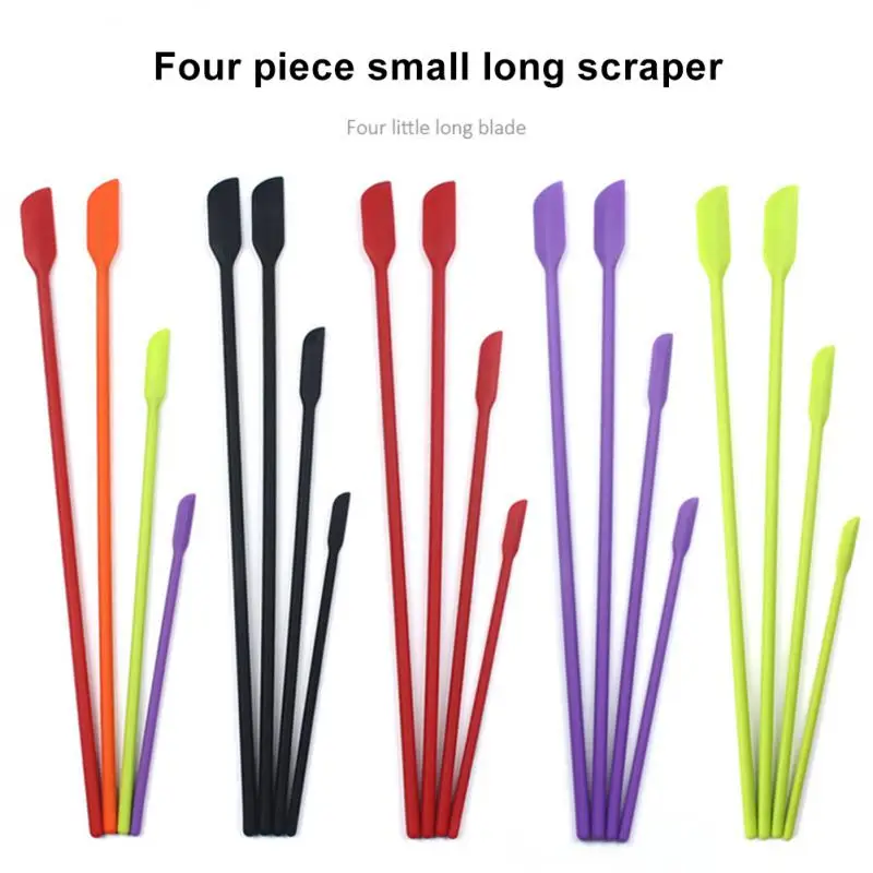 Шпатель силиконовый для макияжа тонкая мини-Лопатка кухонные бутылки лопатка