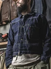 Bronson WW2 Era 40s Тип 1 джинсовая куртка Лот 44806xx 14oz Selvage джинсовая мужская Рабочая одежда