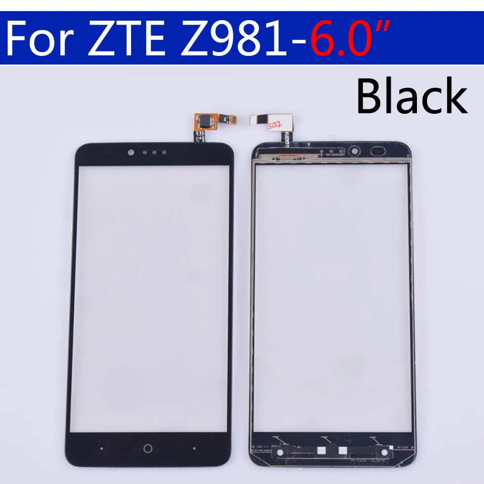 

10Pcs\lot Touchscreen For ZTE ZMax Pro Z981 Touch Screen Panel Digitizer Sensor Front Glass Outer Replacement 6.0 inch