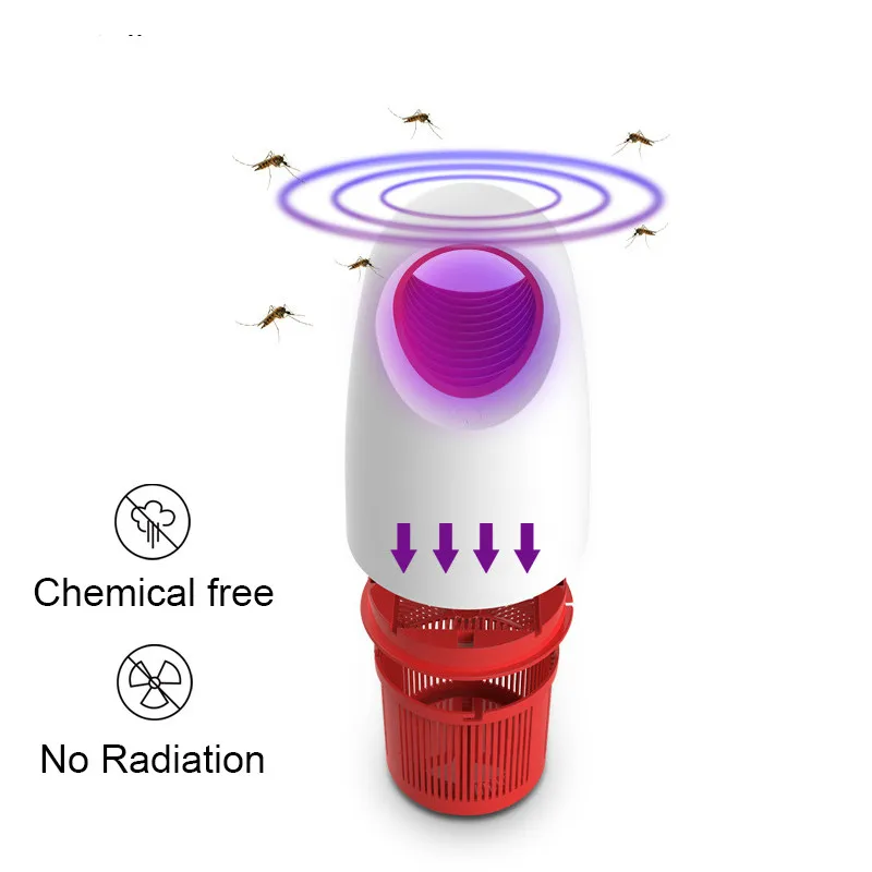 Светодиодная лампа ловушка для комаров USB уничтожения насекомых Москитная УФ