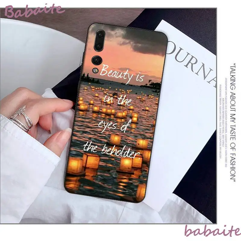 

Babaite Far mountain sea hot air balloon and light DIY Painted Phone Case for Huawei enjoy 7s 8 7 plus 8E 9 9E 9 10 PLUS Coque