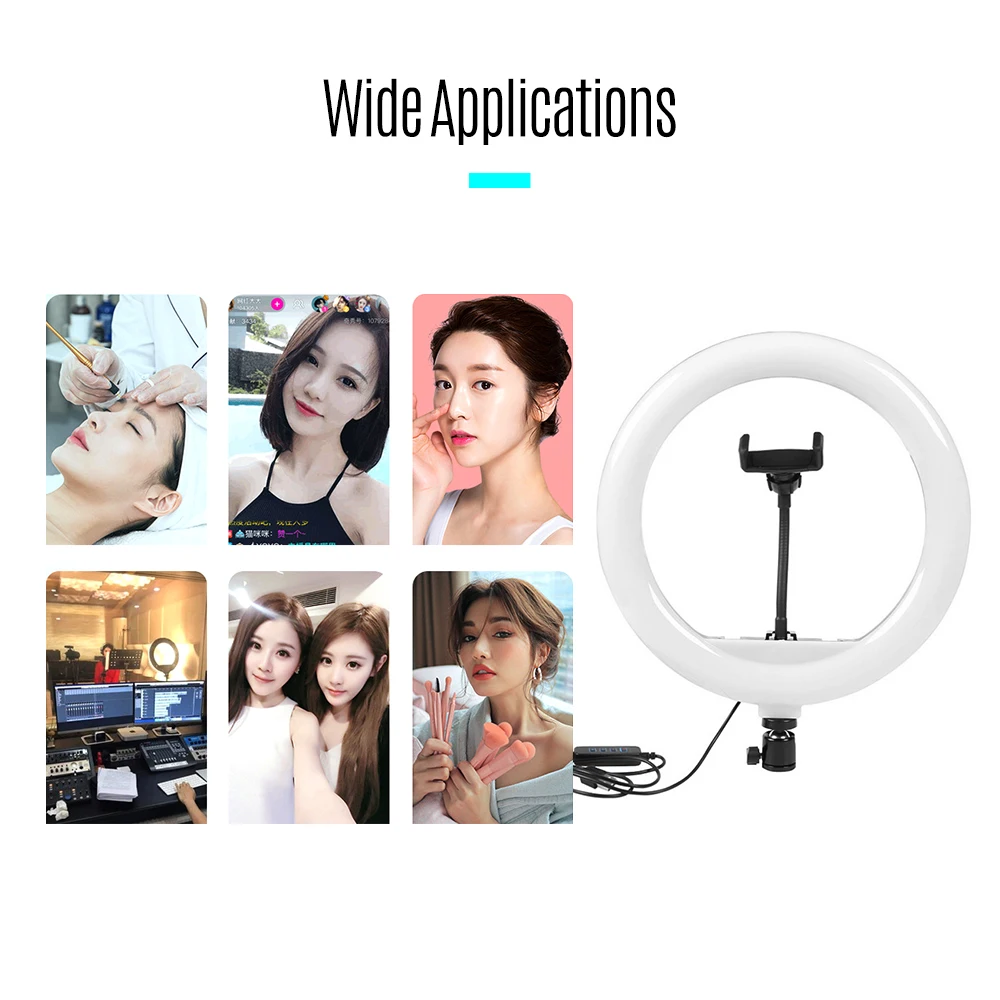 32 см/12 дюймов светодиодный кольцевой светильник Красота заполняющая цвет с