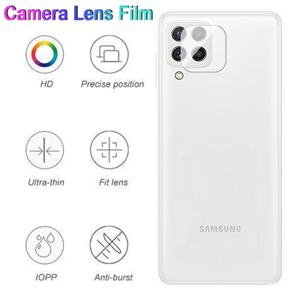 

6in1 HD Protective Glass For Samsung A22 A 22 9H Tempered Glass For Samsung a 22 32 42 52 72 4g 5g Camera Lens Protective Film