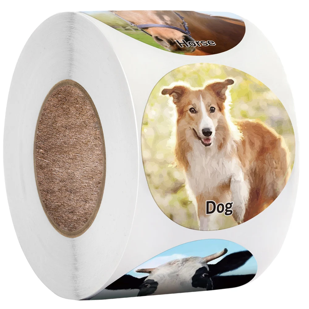 

500pcs Lovely animal stickers Sealing labels Reward sticker for school teacher Cute animals kids stationery sticker Gift decor