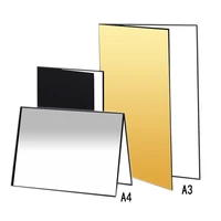 backdrop foldable reflective a3a4 cardboard black and white gold fill light photo studio background photography accessories