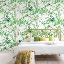 Nordic Wind Wallpaper Ins Southeast Asia Tropical Rain Forest Palm Green Plant Oslon Nonwovens Living Room Bedroom Wallpaper