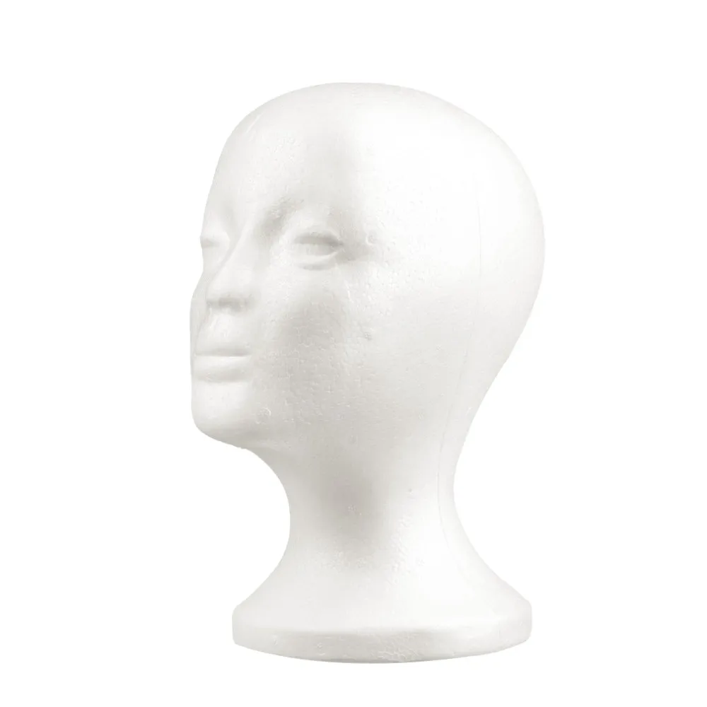 Белый женский манекен из пенополистирола модель манекен-голова Пена Губка парик волосы очки крышка для хранения Новинка дисплей домашний декор подставка
