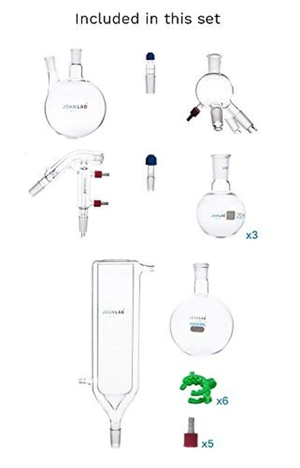 Лаборатории короткий путь набор для дистилляции с холодная ловушка 2000 мл