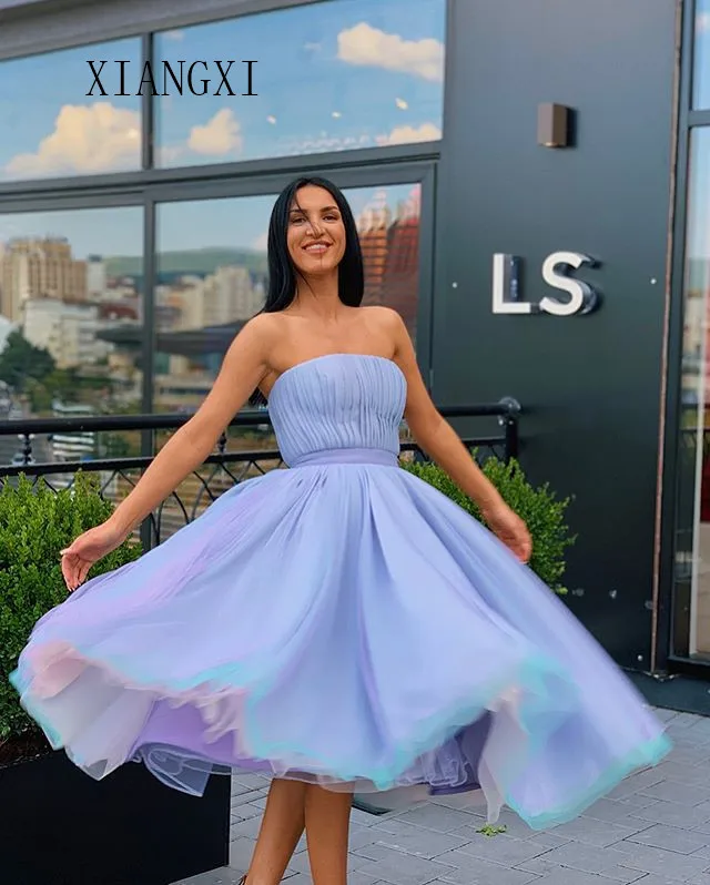 

2020 атласное платье-трапеция, с открытыми плечами, до колен, Короткие Выпускные платья вечерние платья для вечера встречи выпускников