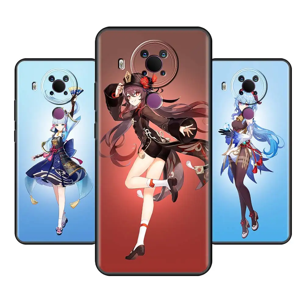 genshin impact anime black case for nokia 7 2 3 4 5 4 5 3 g10 2 3 2 4 soft phone cubierta 2 2 8 3 g20 x10 c20 celular cover free global shipping