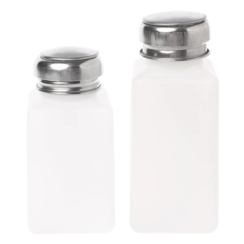 

Empty Nail Art Pump Dispenser Acetone Polish Remover Alcohol Bottle Liquid X7JA