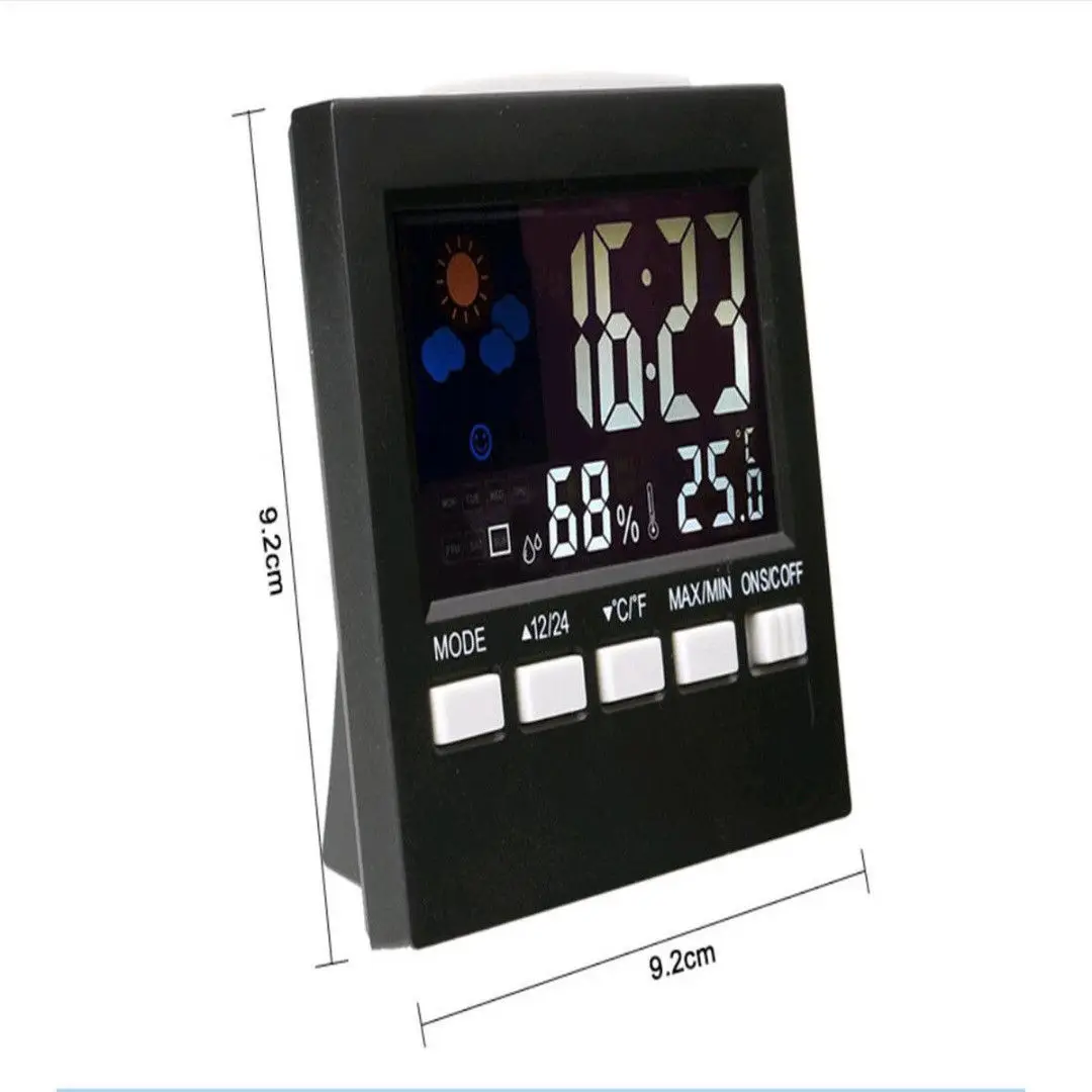 Digital Projection Alarm Clock Weather Station with Temperature Thermometer Humidity Hygrometer/Bedside Wake Up Projector | Дом и сад