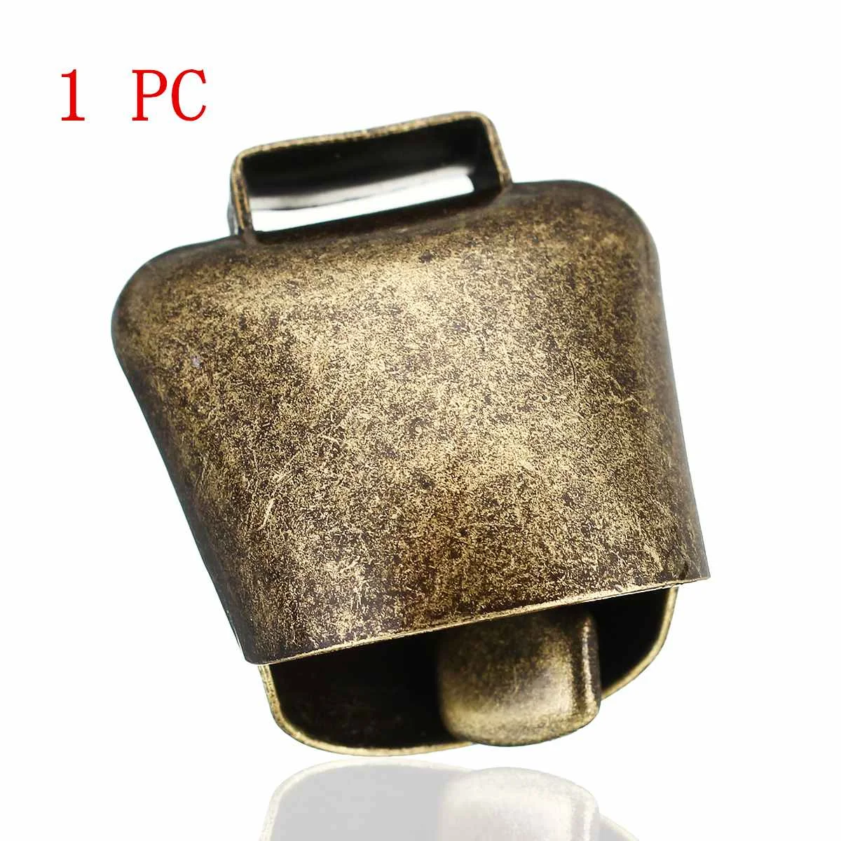 1 PC Медные колокольчики для кошек, собак и домашних животных украшение колокольчики вешалки металлические колокольчики громкий четкие распространения посылаемый на более дальнее расстояние громкий коровы лошади овца пастбище 3/1 шт - Цвет: 1 PC