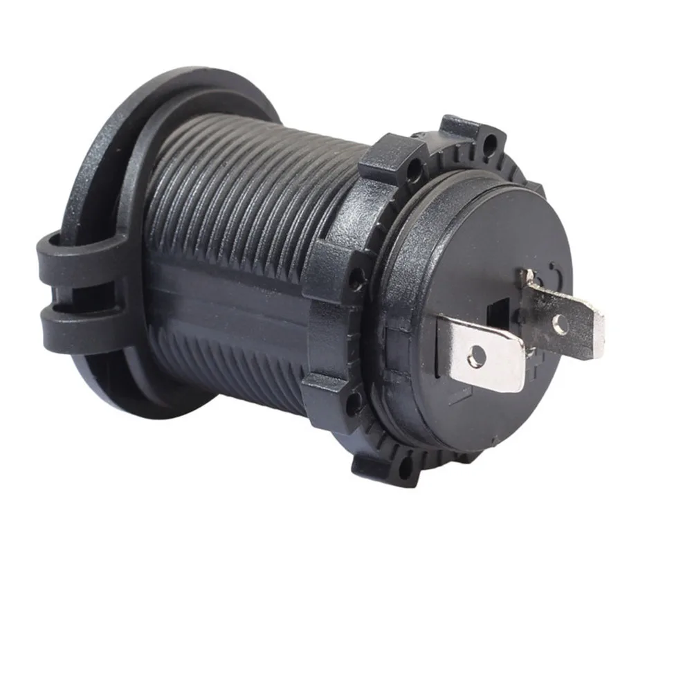 

2pcs Motorcycle Cigarette Lighter Socket USB 12V Waterproof Car Boat Power Outlet Socket Receptacle Power Plug