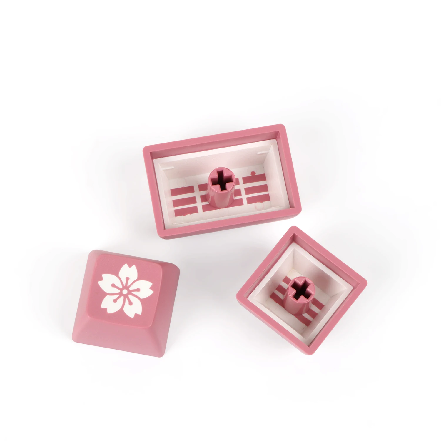 Набор клавиш Maxkey 130 клавиши SA розовые и Белые Двойные колпачки ABS для механической