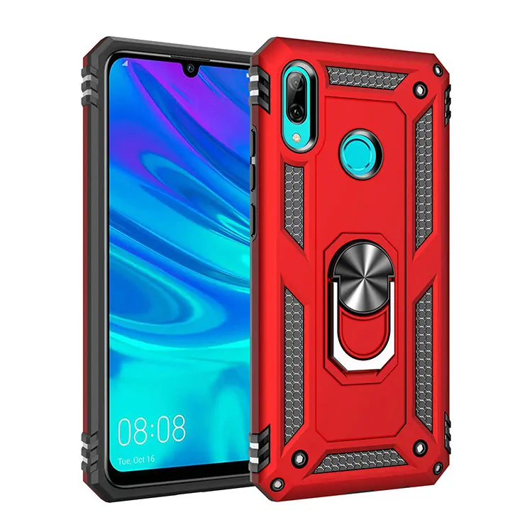 Жесткий чехол с металлическим кольцом для Huawei P Smart 2019|Бамперы| |