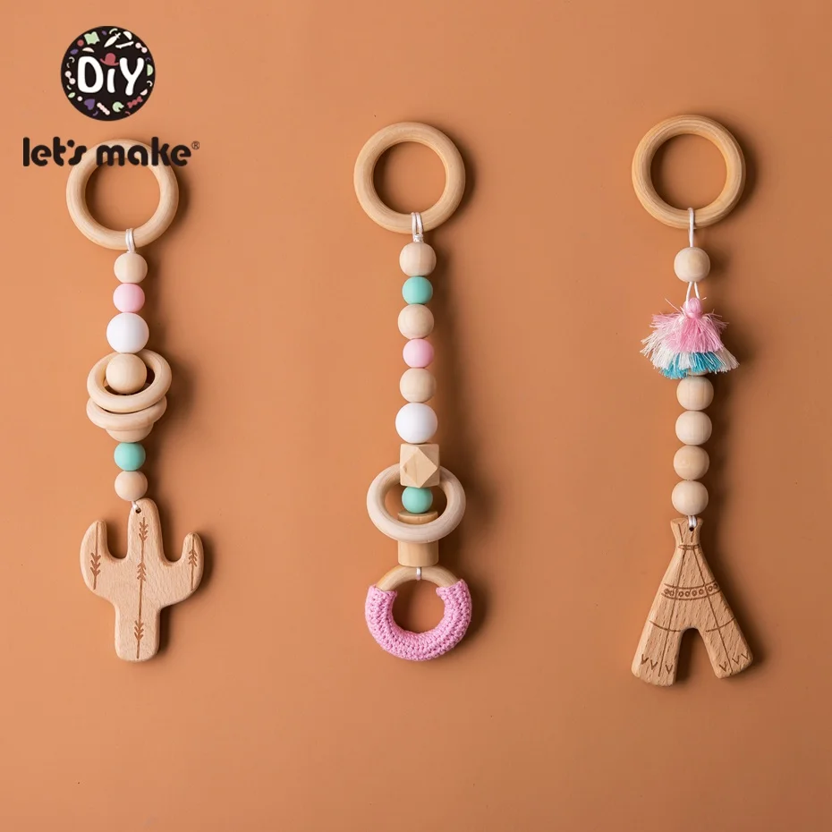 От компании Let's Make 3 шт./компл. деревянный Подвеска для коляски детская кровать