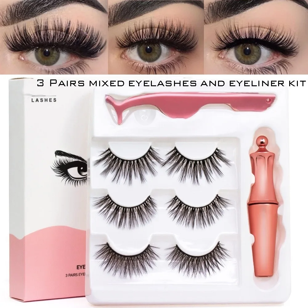 5 магнитных ресниц Магнитная жидкая подводка для глаз и магнитные накладные