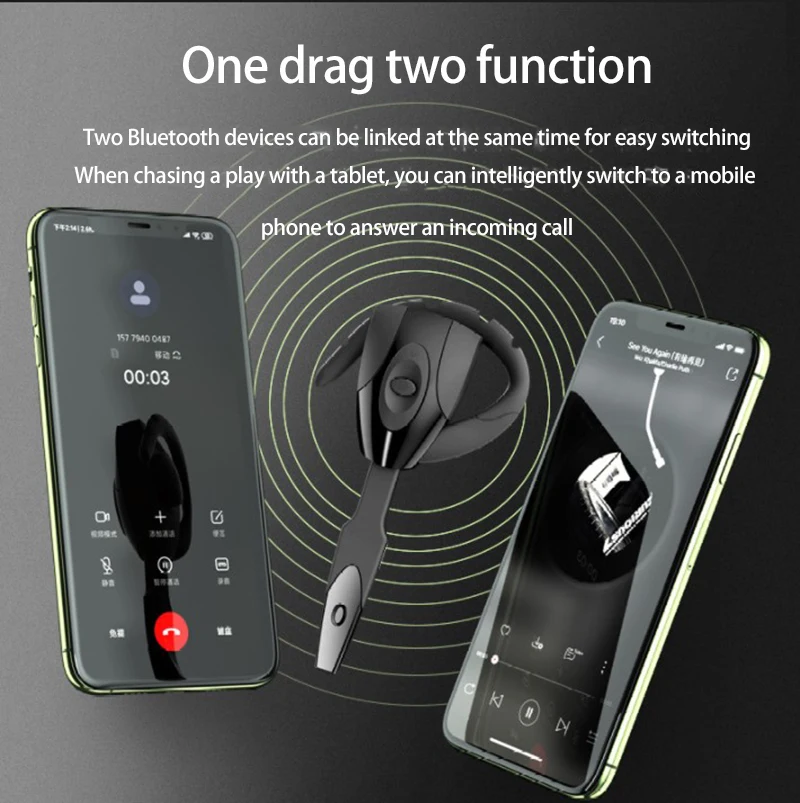 For PS3 Scorpion Headset With Camera Hanging Ear Headset Bluetooth