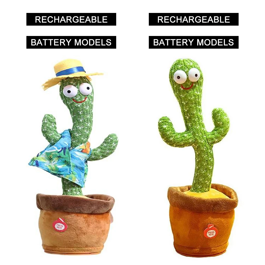 

Electronic Dancing Cactus Plush Toy Dancer Doll Shake Cactus Home Office Desktop Decor Ornaments Cute Plush Toy