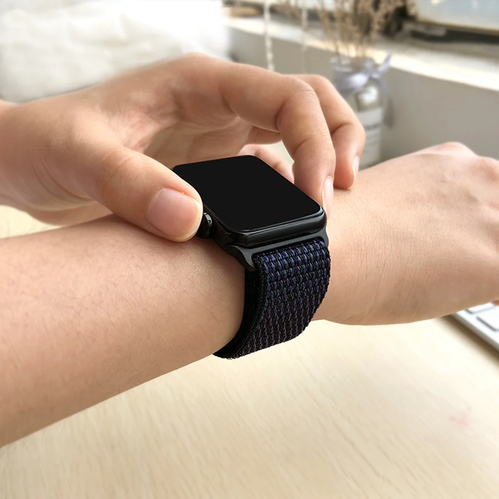 Ремешок для Apple Watch нейлоновый мягкий дышащий сменный ремешок Спортивная петля