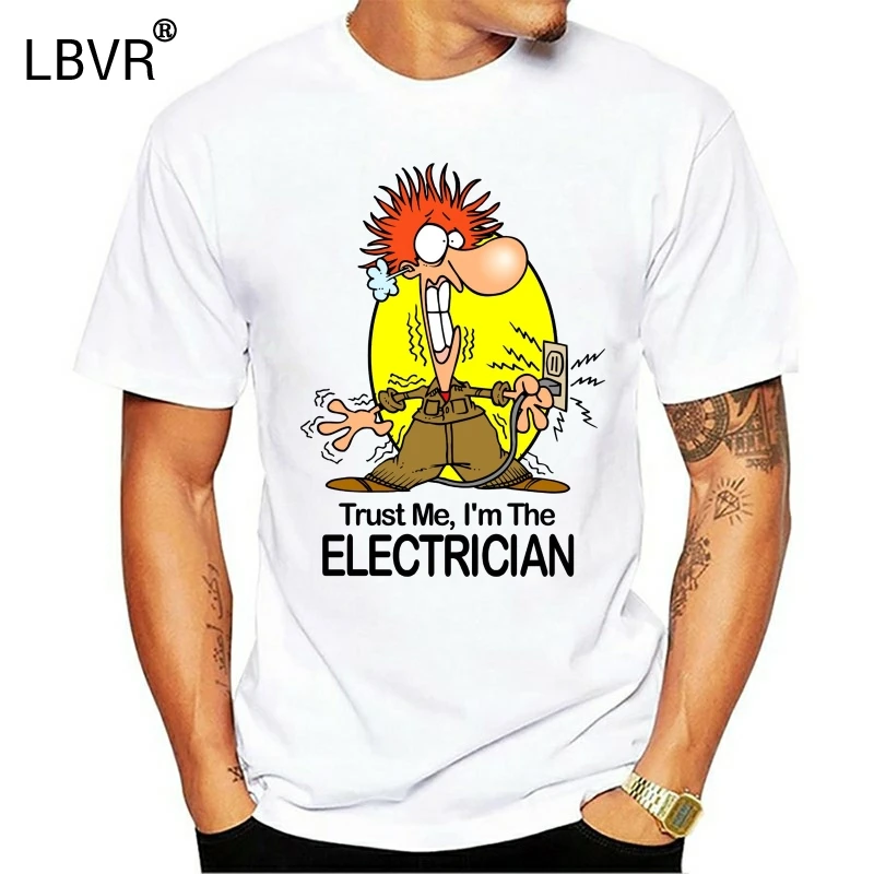 Забавные футболки для мужчин новинка SPARKY электрика новые рубашки с короткими