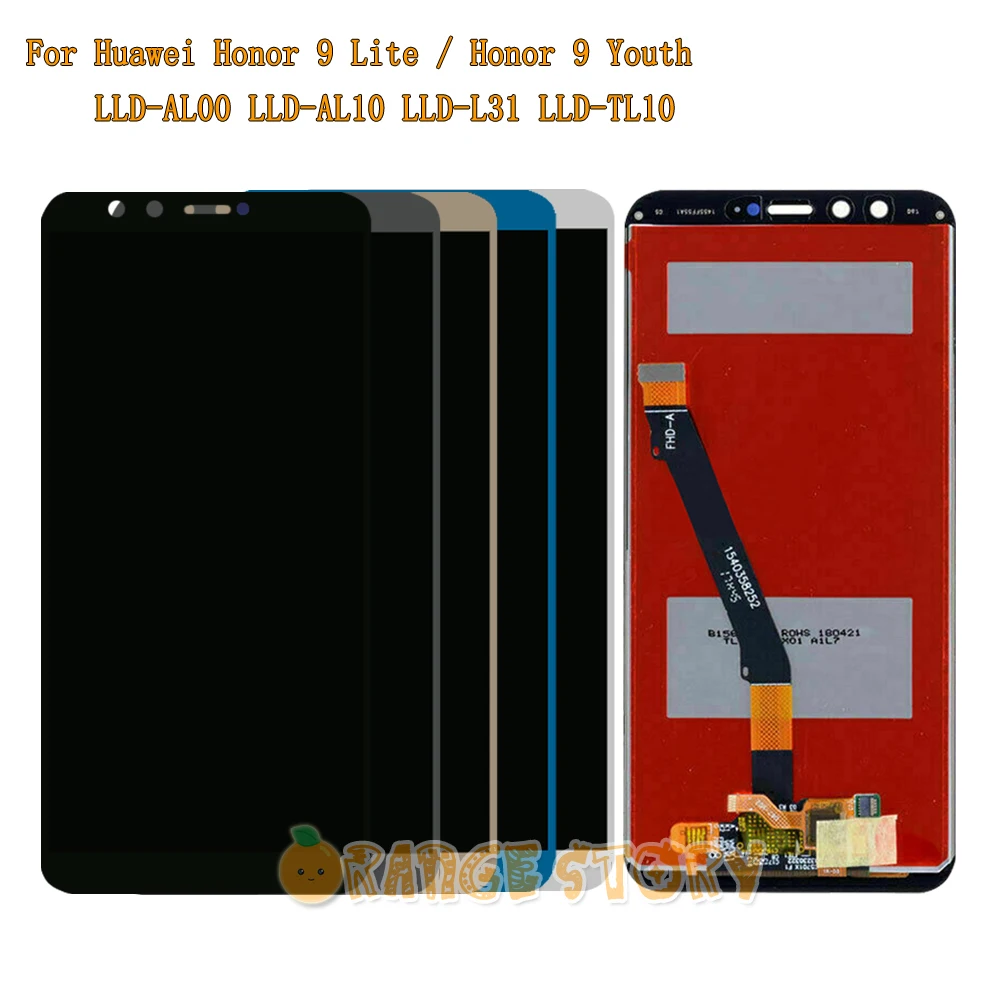 Новый ЖК датчик для Huawei Honor 9 Lite / Youth LLD AL00 AL10 L31 TL10 дисплей в сборе с сенсорным