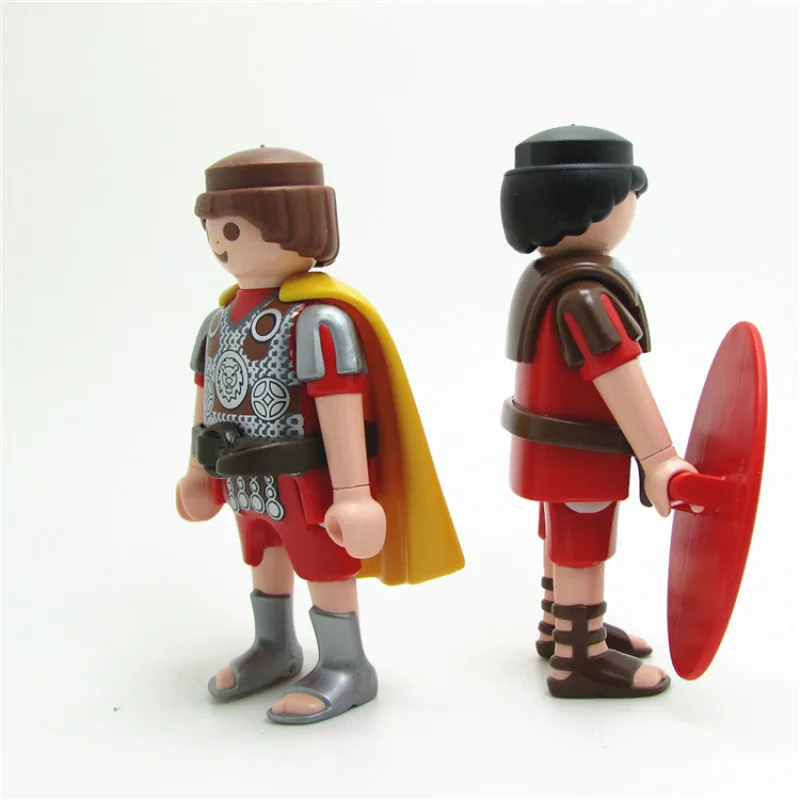 

German Playmobil Royal Guards Rome Soilder Dolls Cartoon Action Figures PVC DIY Toys for Children Kids Home Gifts